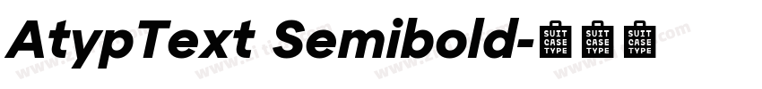 AtypText Semibold字体转换